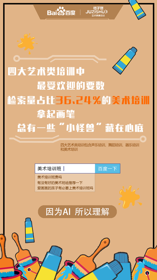 百度携手桔子树，数据解读新时代艺术教育