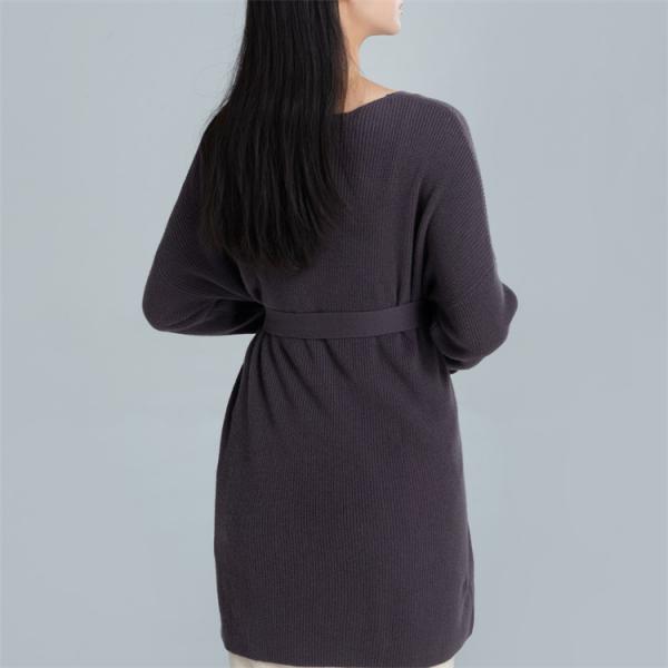 新品首发中长女开衫 专业加工定制羊毛衫 女V领套头舒适羊绒衫