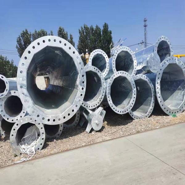 益明电力定制 单回路电力钢杆 基础打桩 上门施工